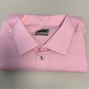 Men's Pink Shirt 2X Unlisted by Kenneth Cole 18/18.5”neck 34/35 sleeve